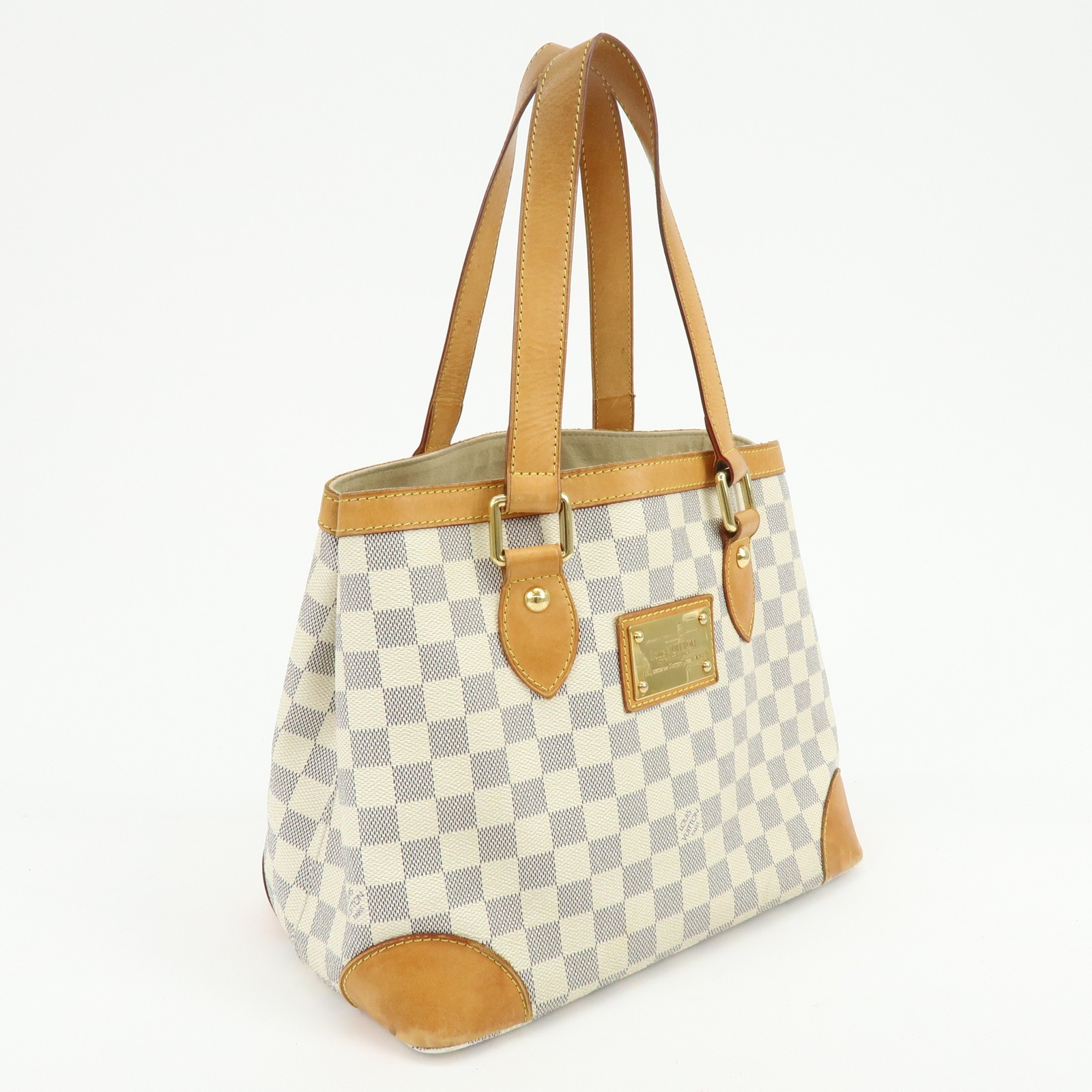 Louis Vuitton Damier Azur Hampstead PM Hand Bag Ivory N51207 Authentic Used F/S