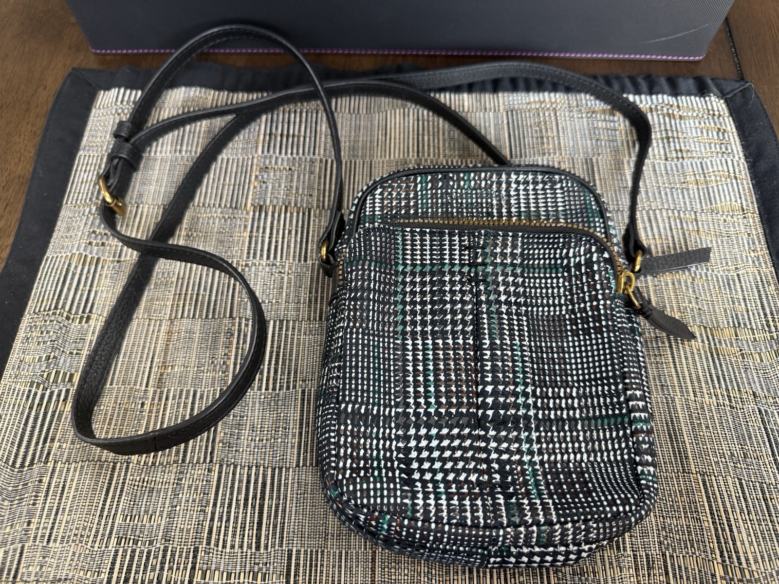 American Leather Co Cleveland Crossbody Bag Small Zip Purse