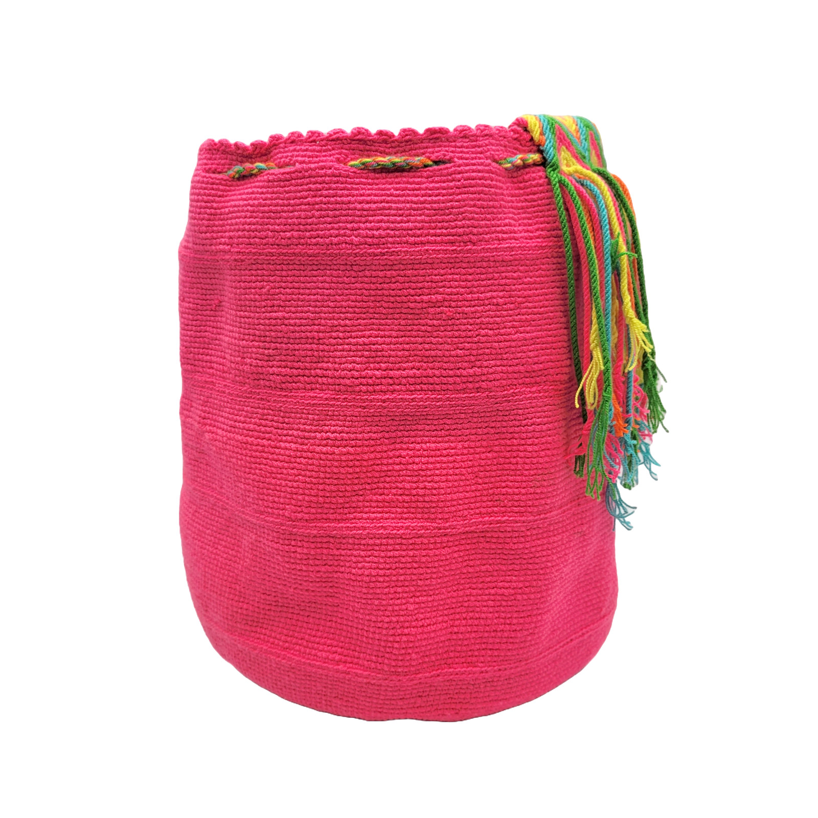 NWT 🔥 Colombian Large Handmade Wayuu Mochila Bag Solid Casual Top Quality PINK