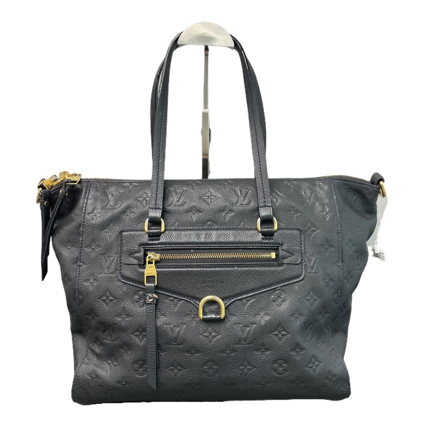 Authentic Louis Vuitton Embossed Leather Tote Blue-Black Gold-Tone eBay AG