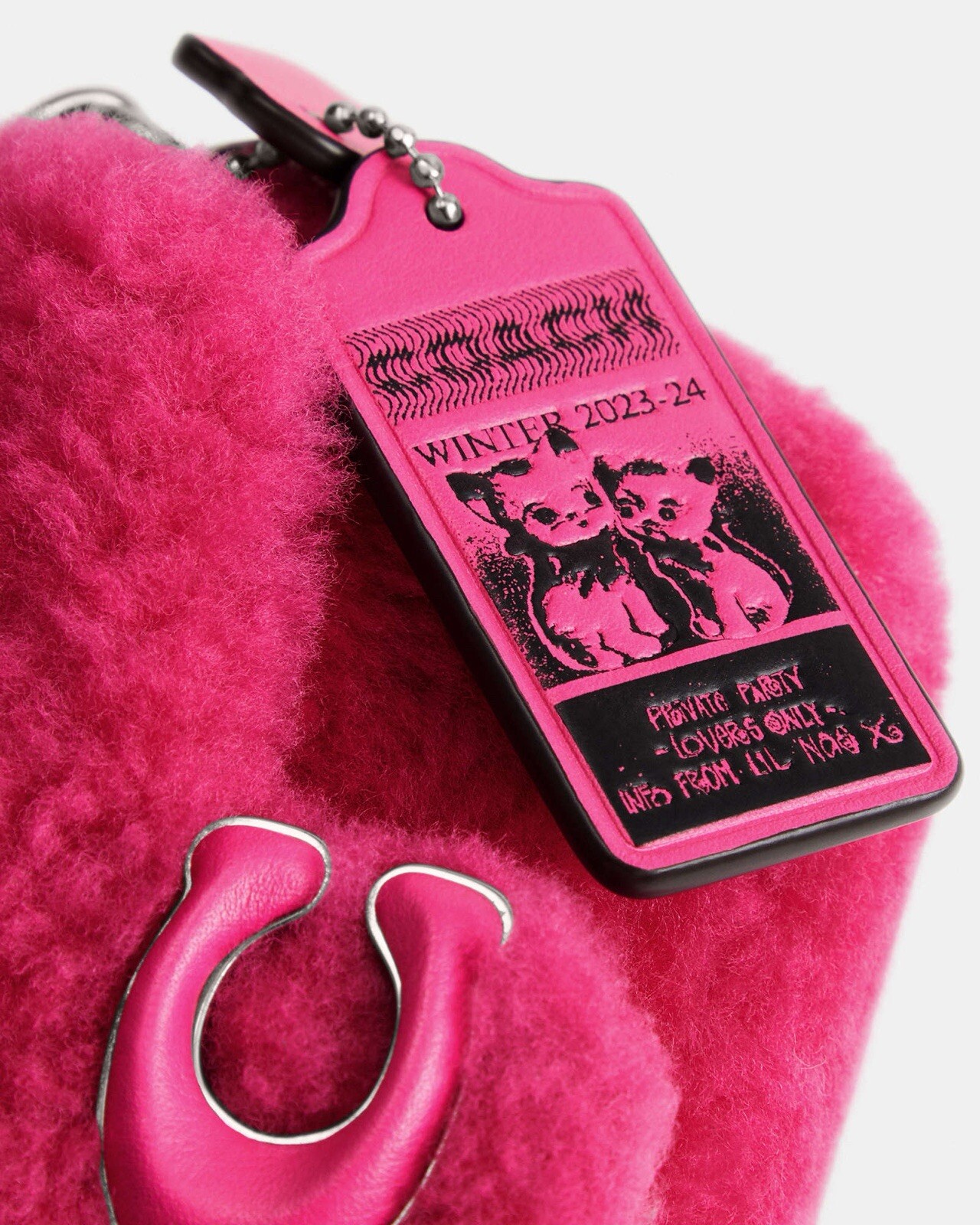 Coach Bag The Lil Nas X Drop Tabby 12 In Shearling And Leather Shoulder/Crossbod