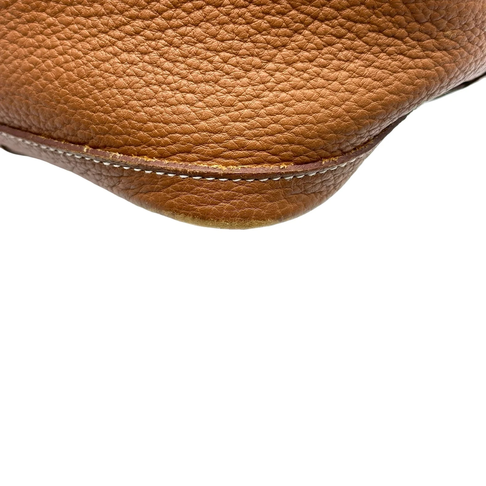 HERMES Garden Party PM Gold Negonda Leather Tote #OKB7911