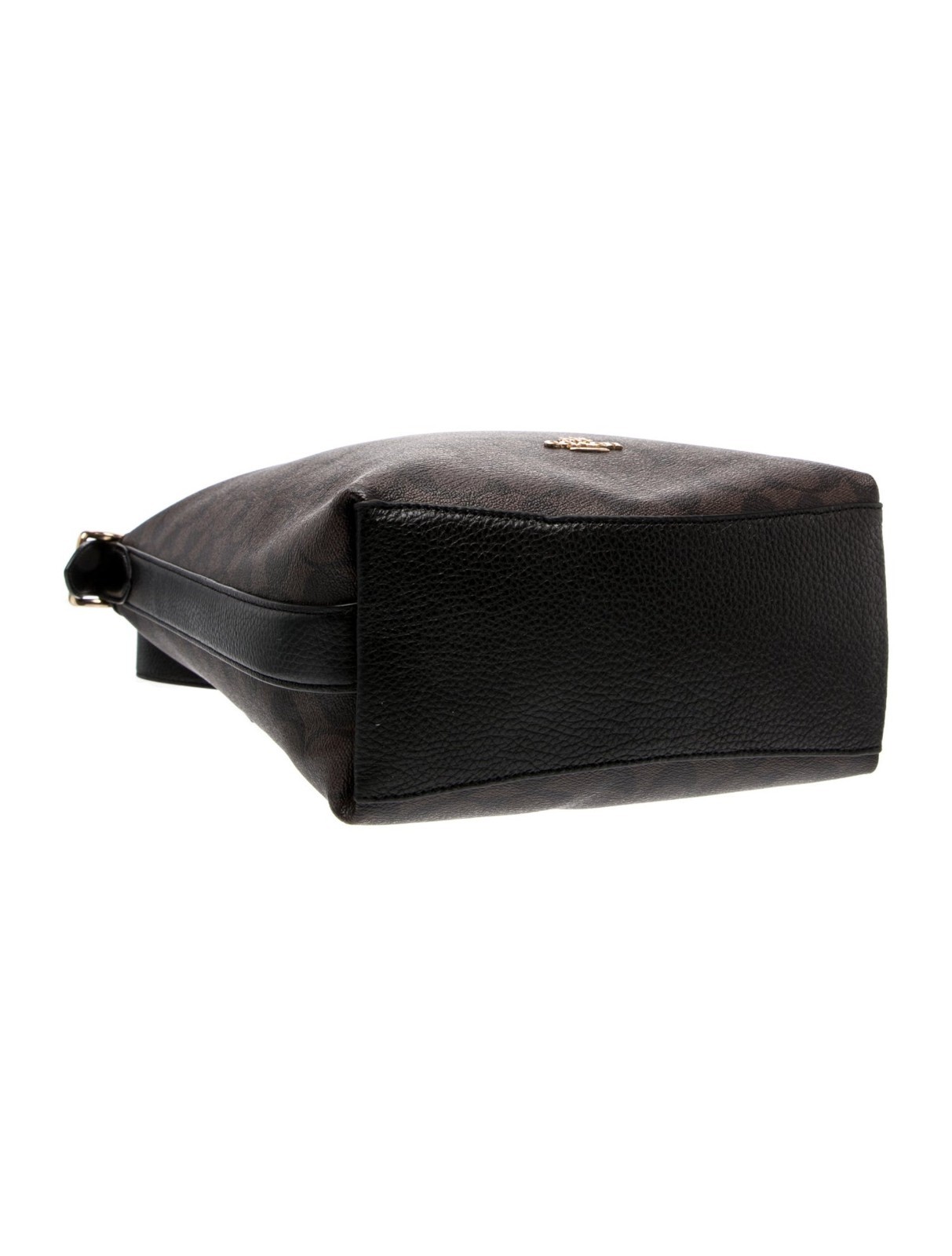 COACH CAB12 Val Duffle Bag In Signature Canvas & Leather Gold/Walnut/Black