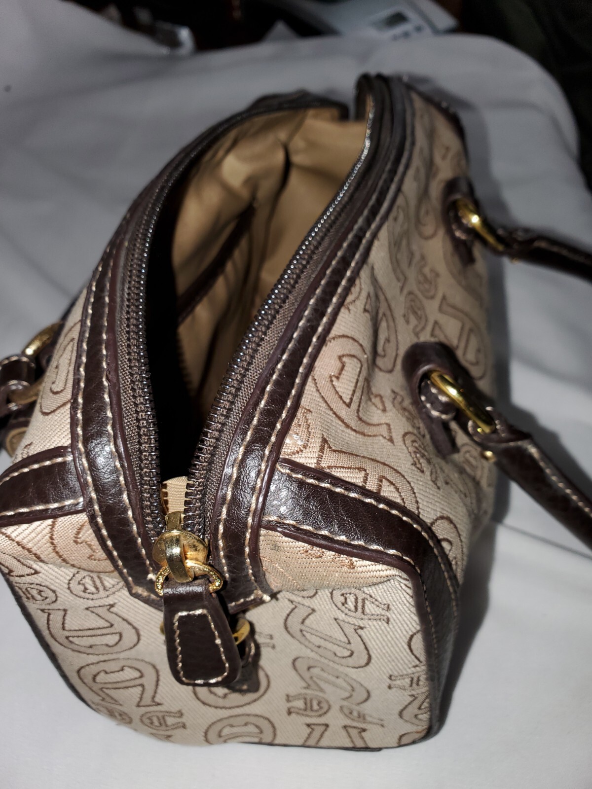 Etienne Aigner Branded Mini Bag Front Pocket 8.5 × 7