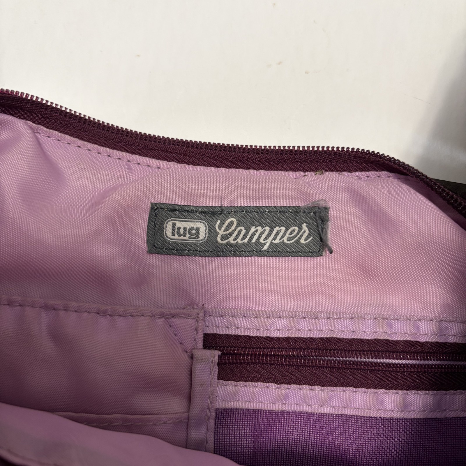 Lug Camper Quilted Camo Crossbody Bag Travel Multipocket Organizer