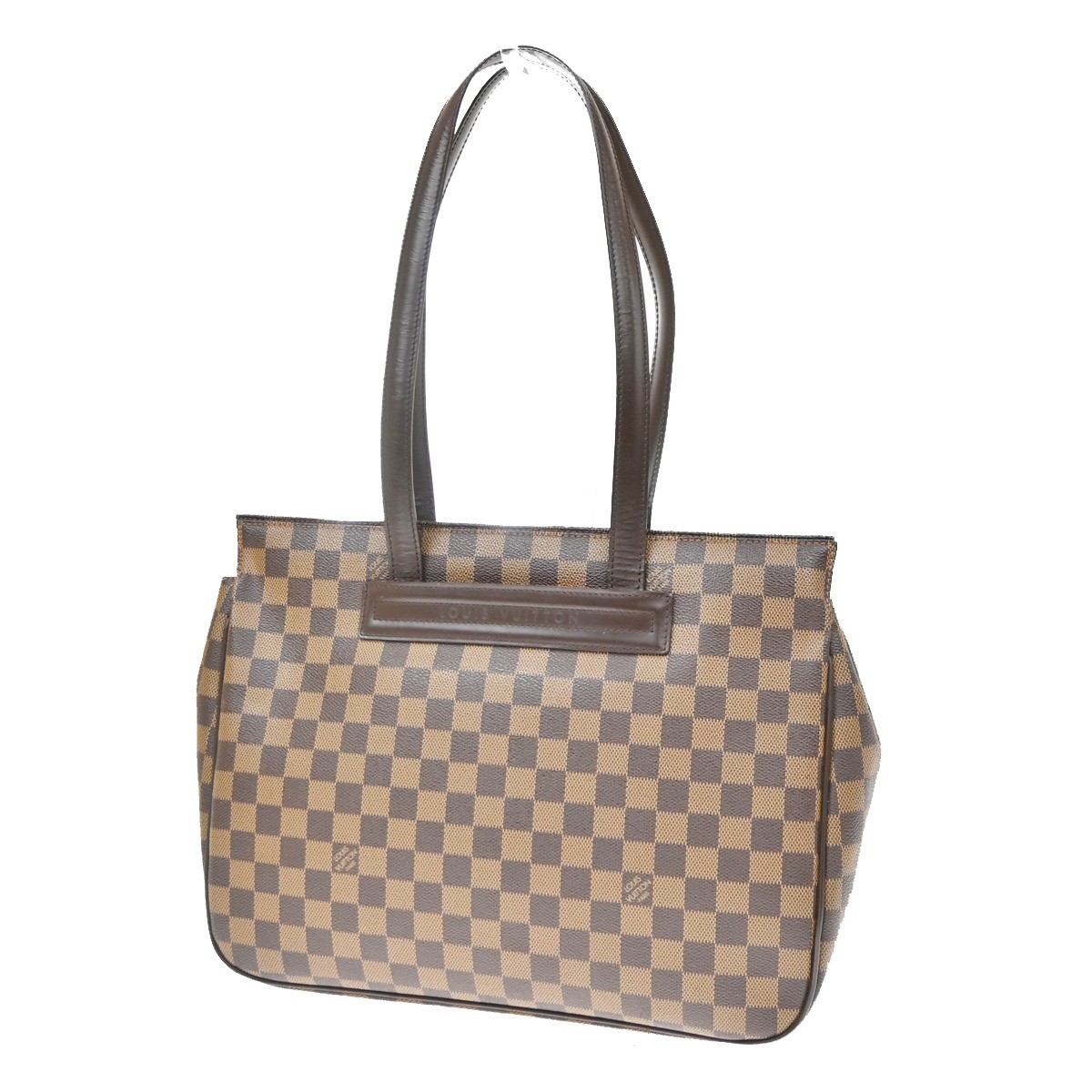 LOUIS VUITTON Parioli PM Shoulder Bag Damier Ebene Leather Brown N51123 73KD663