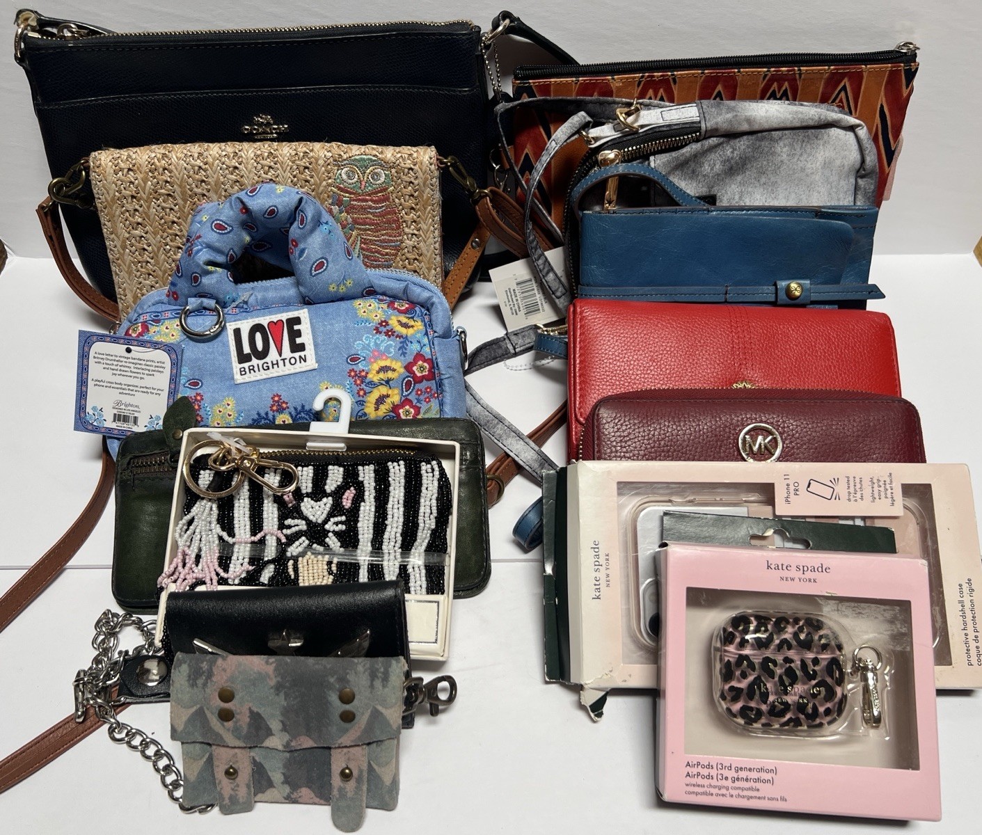 Lot Coach Spade Kors Wristlet Wallet Shoulder Bag Bundle Assortment Reseller