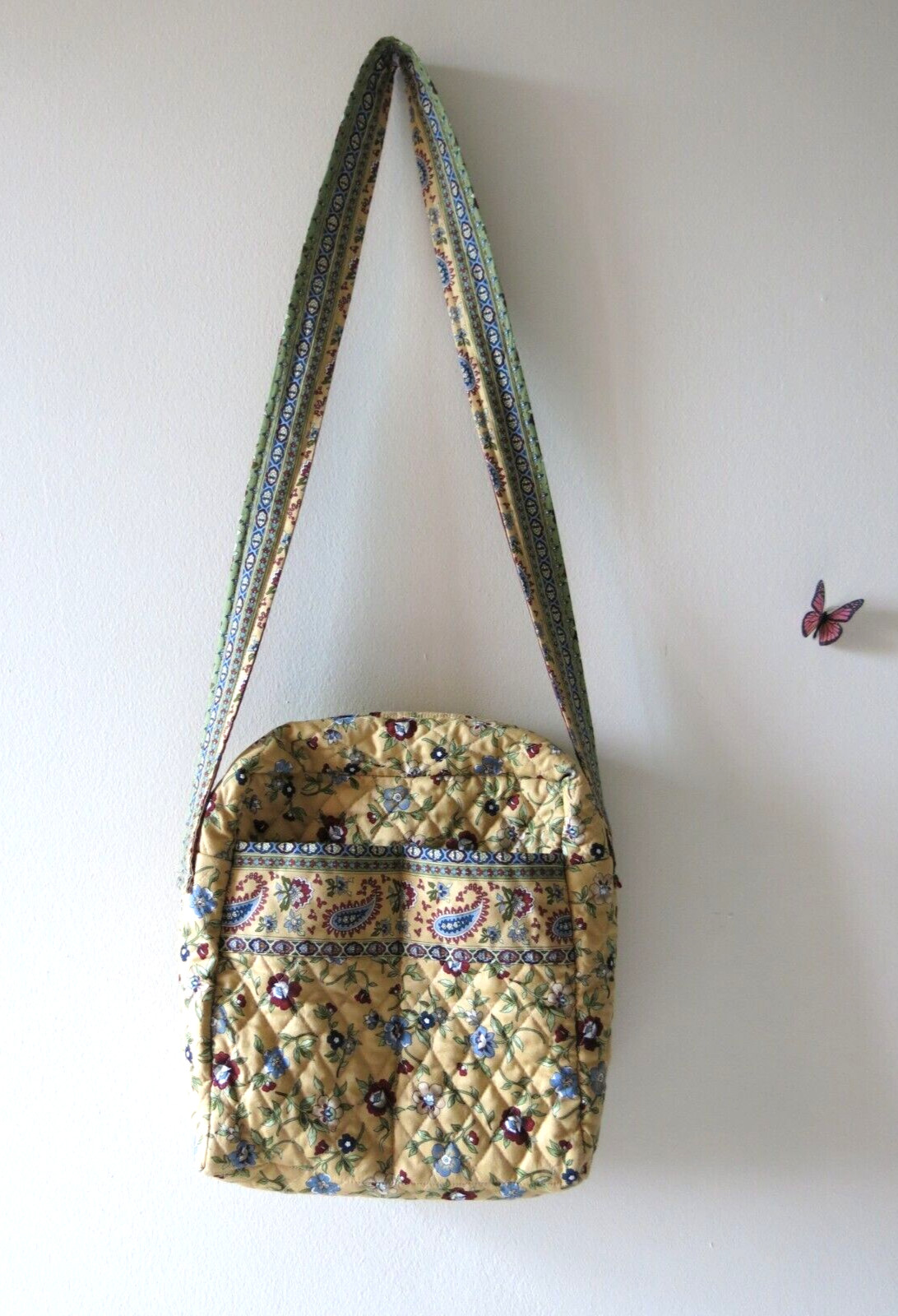 Vintage Cotton Fabric Custom Made By Sunny Eberhardt Crossbody Bag