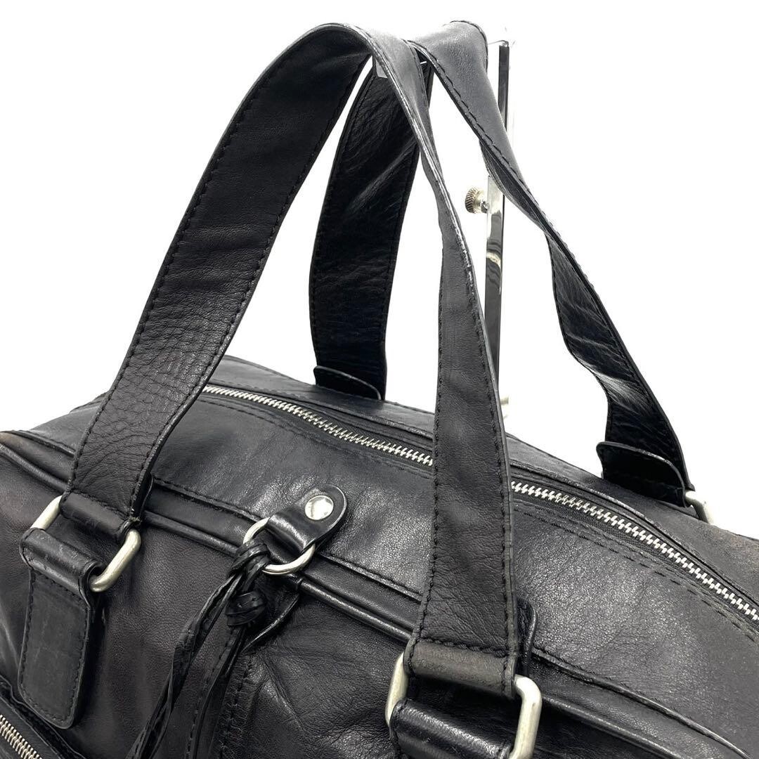 Chloe Betty Black Leather Handbag Charm Y2K Silver Hardware Tote Bag