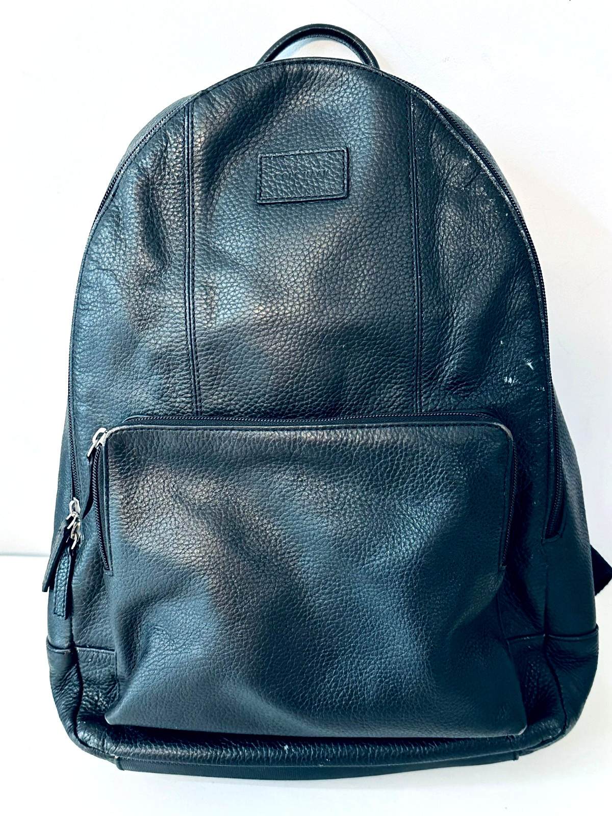 Vintage Cole Haan Genuine Leather Black Unisex Large 18″ x 14″ x 5″