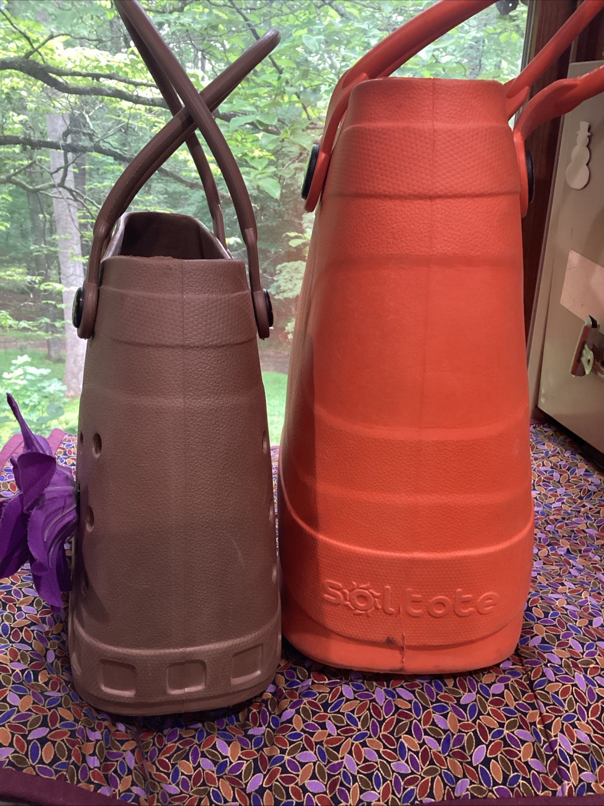 optari sol tote 2 Beige And Orange