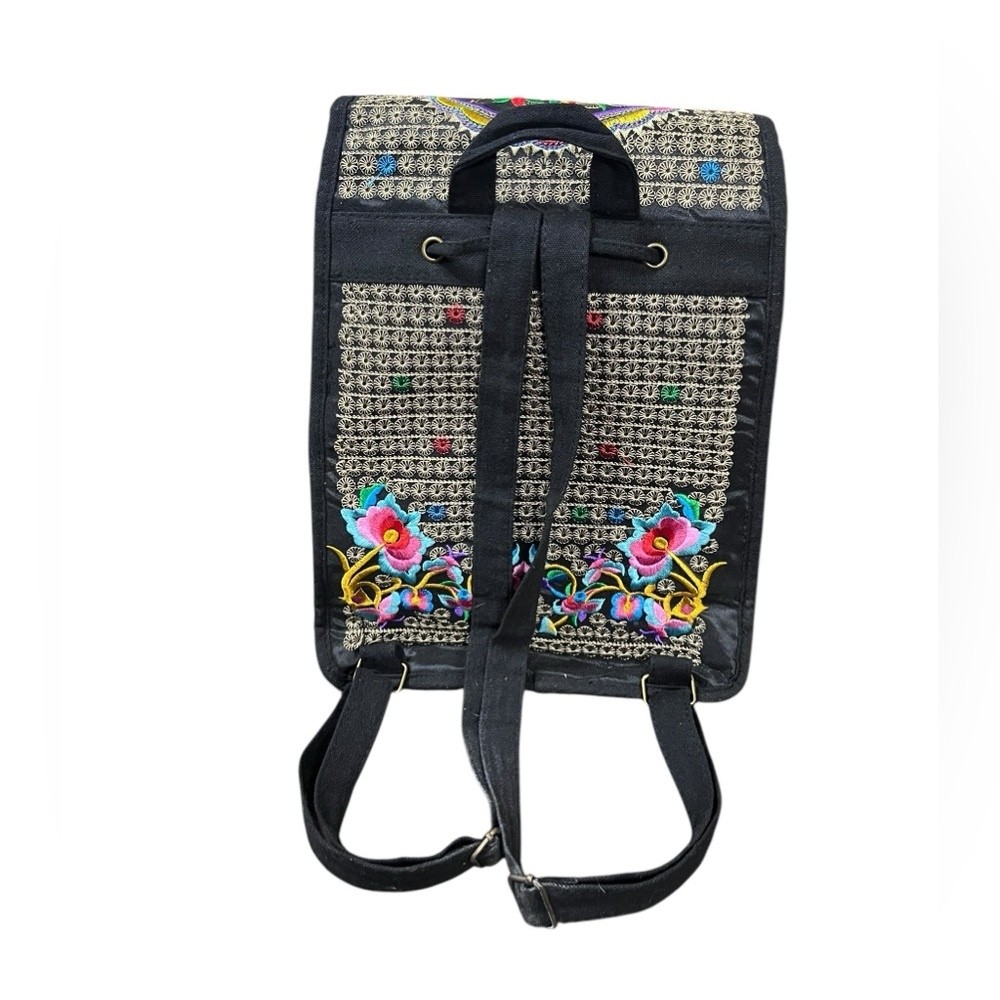 Imported Bag Set Size One Size Multicolor Floral Embroidered Whimsical Boho