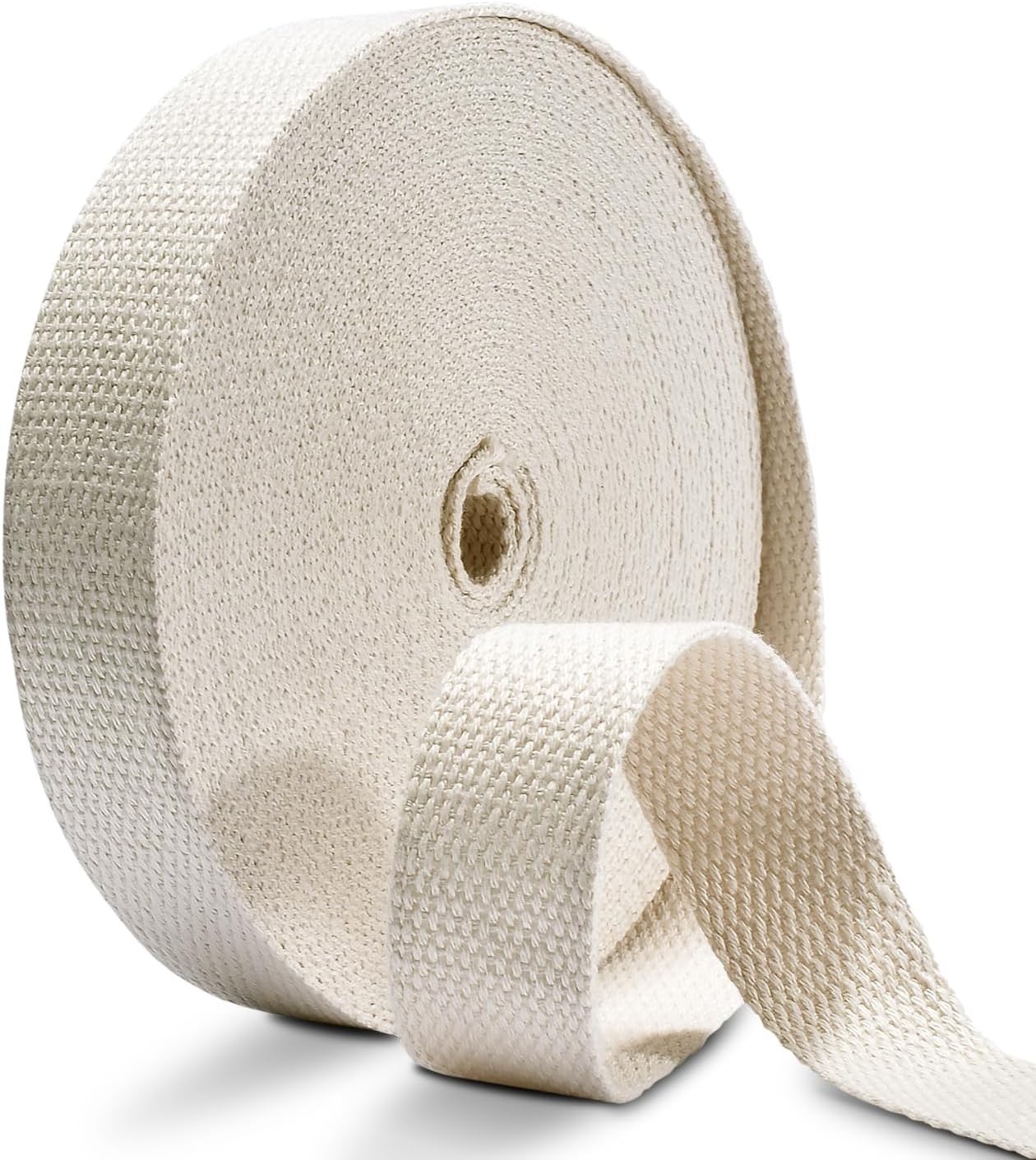 Cotton Webbing 1 Inch 12 Yards Natural A-Natural 12Yards