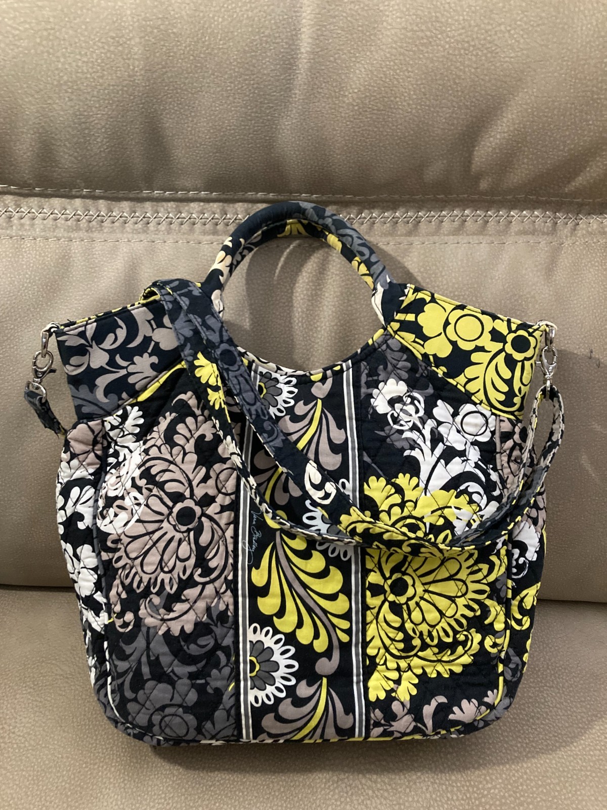 Retired Vera Bradley Two-Way Large Shopping Tote – Baroque print