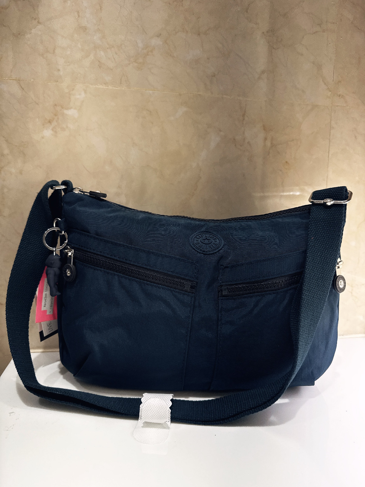 NWT Kipling Women’s Izellah Crossbody Bag in NAVY DARK BLUE Hipster