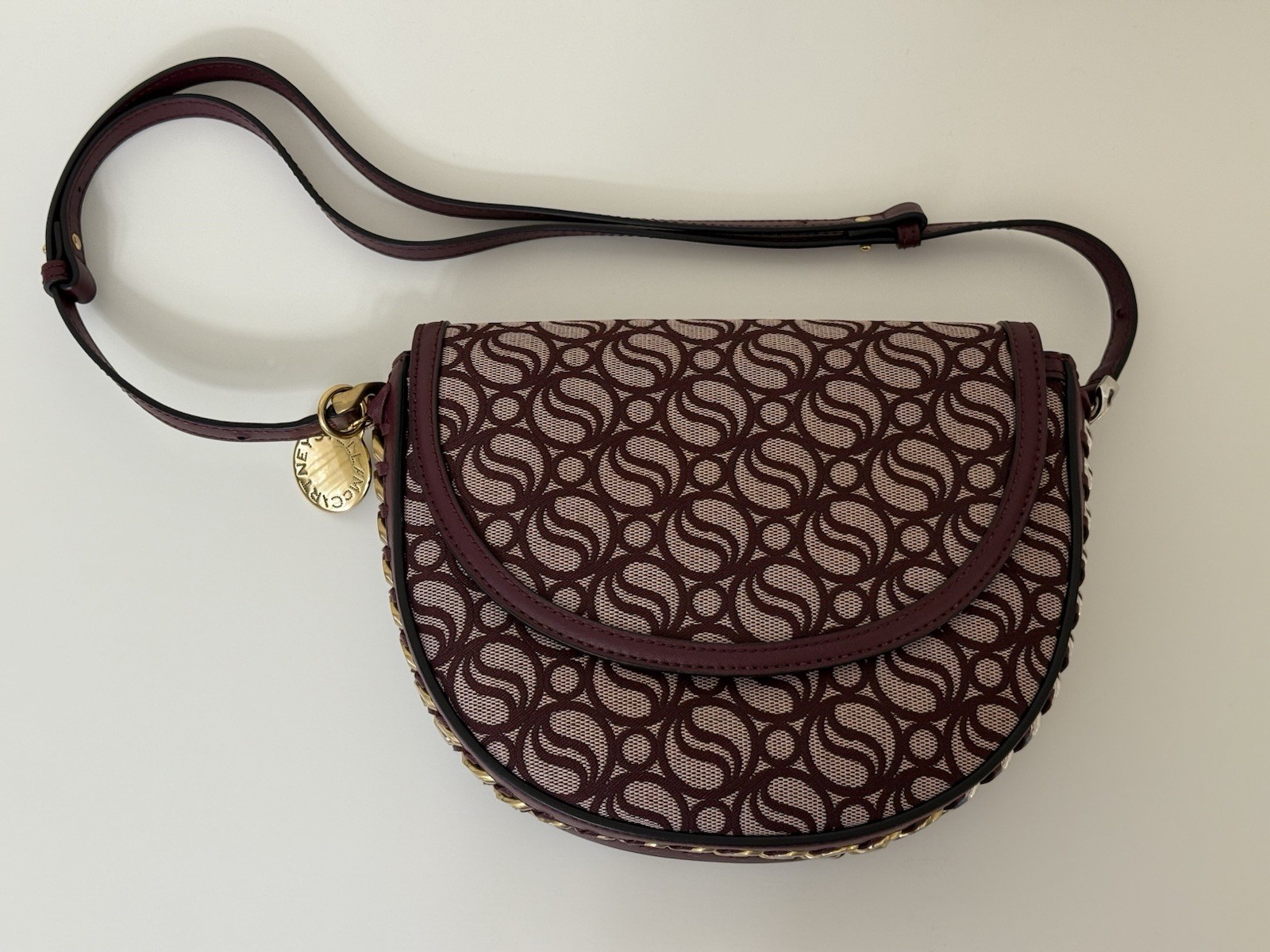 Stella McCartney Frayme MediumS-Wave Flap Shoulder Bag