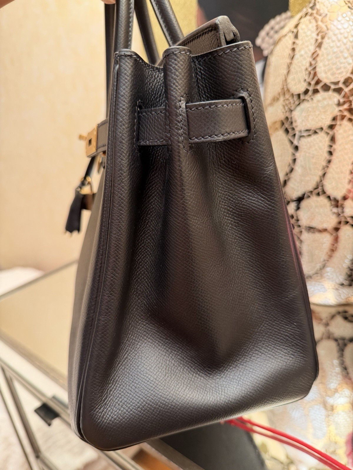 2019 Authentic HERMÈS 30 Birkin Noir Black Epsom GHW