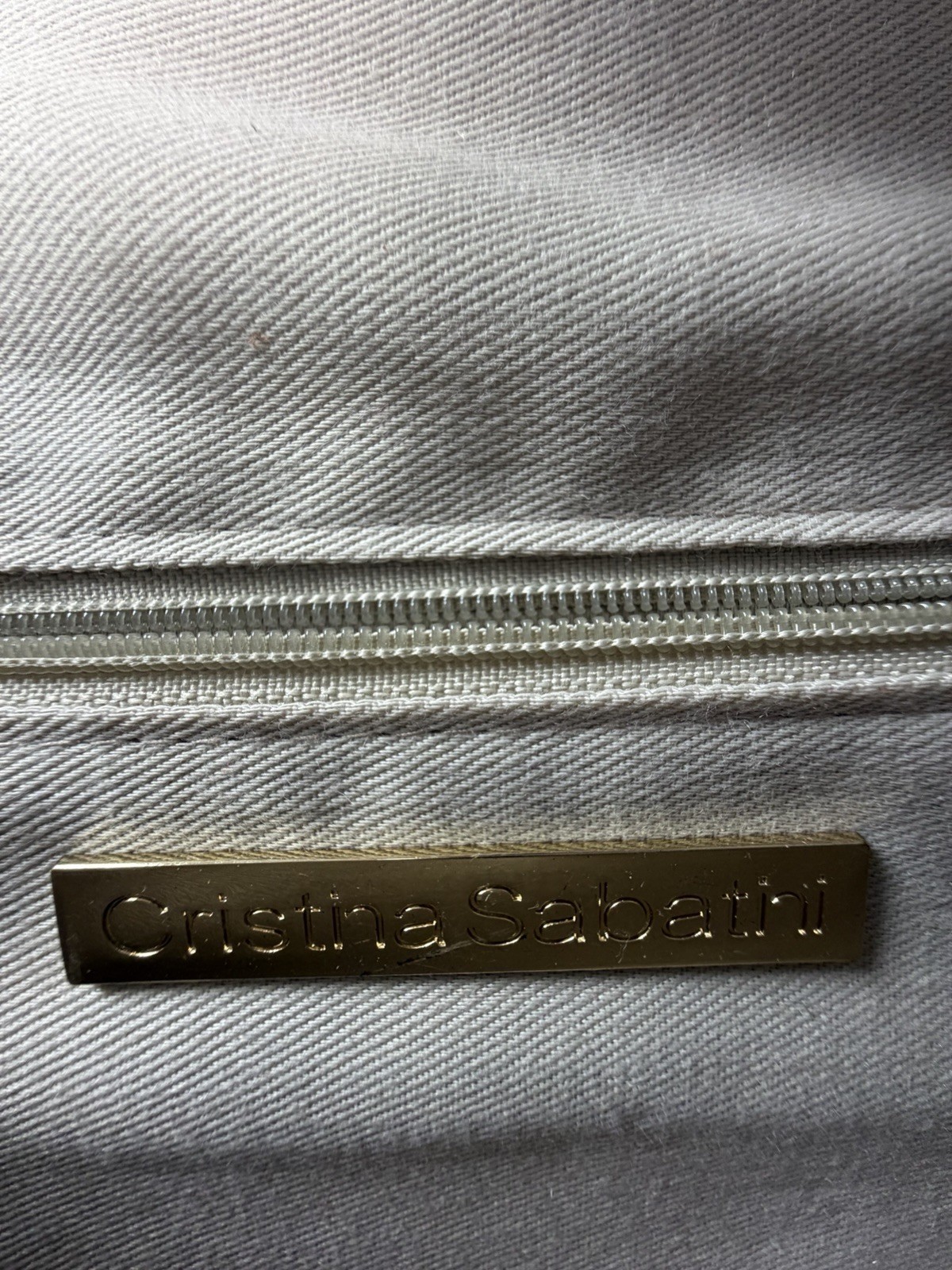 Brielle Crossbody Tweed Gold Chain Bag by Cristina Sabatini