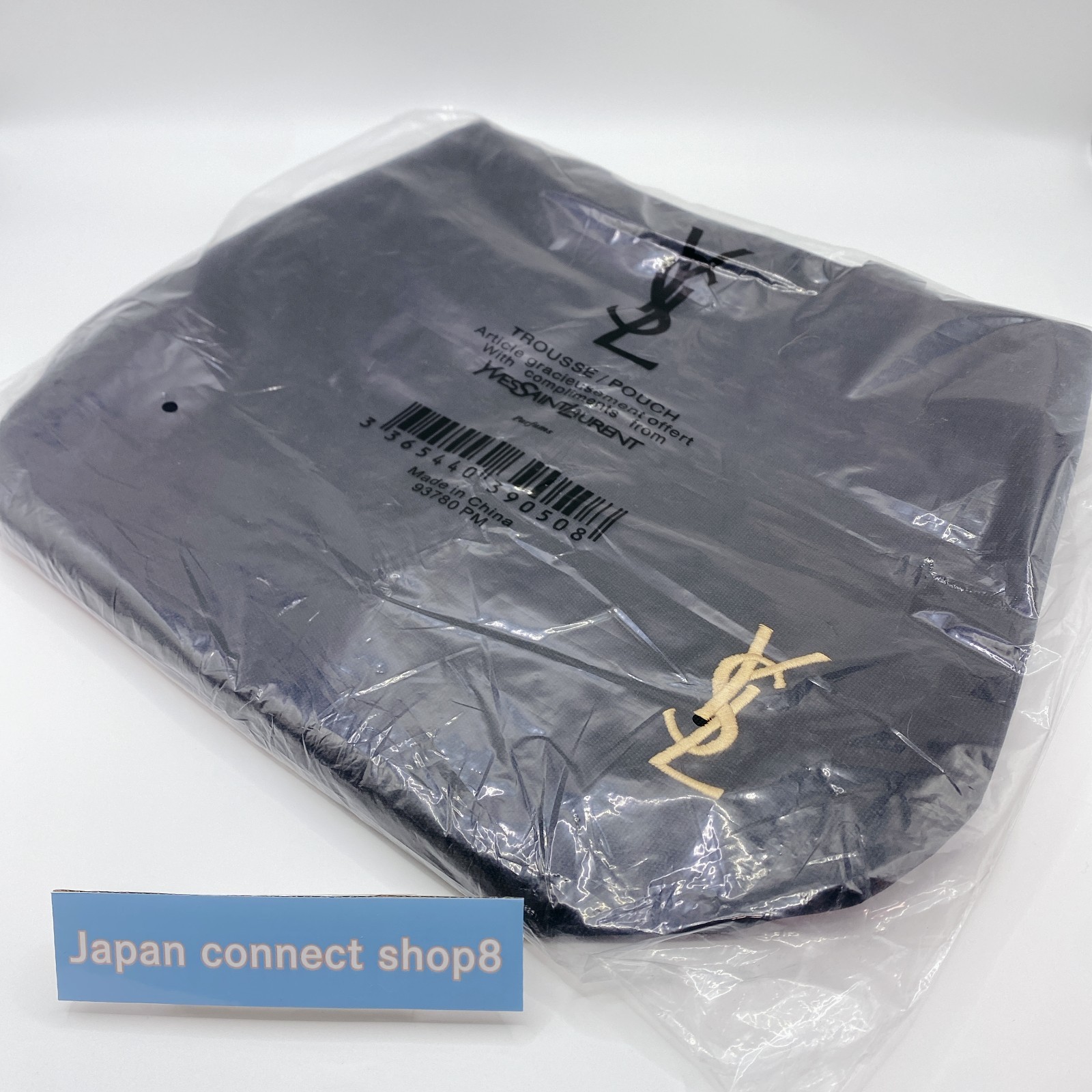YSL Yves Saint Laurent Parfums Tote Bag Black Gold Logo Novelty Official Japan