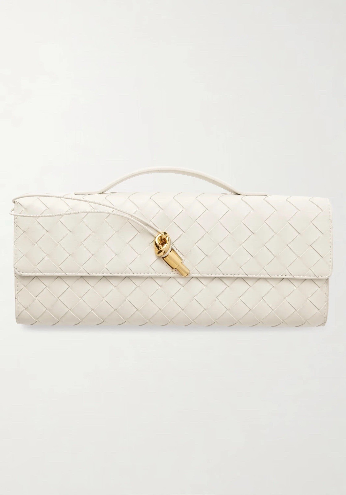 NWT Few Moda Theia Bag Cream Woven Vegan Leather White Gold Women