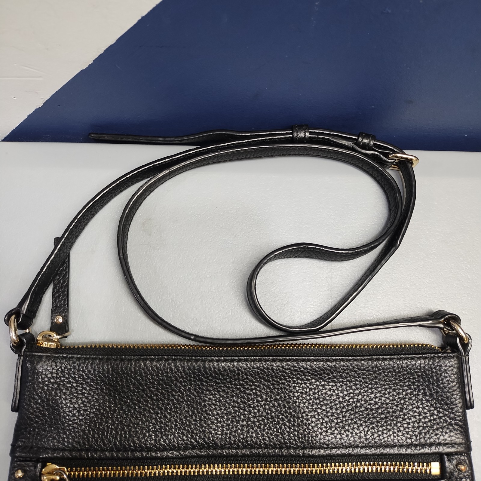 Kate Spade New York Jackson Street Gabriele Crossbody Bag Womens Black Leather