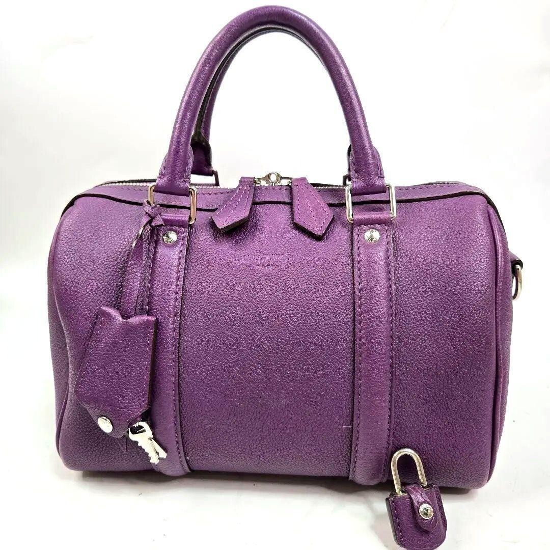 Louis Vuitton Coppola Sofia Band Purple Boston Bag 26cm Key Auth