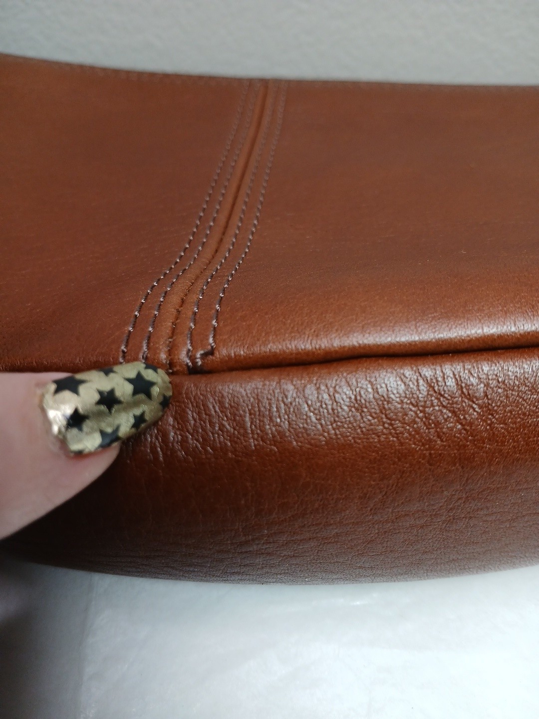 FOSSIL Handbag Purse Jolie Mini Brown Leather Crossbody Adjustable NWOT *Flaws*