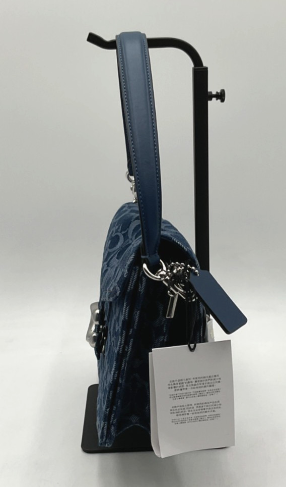 COACH Soft Tabby Medium Signature Denim Crossbody Shoulder Bag