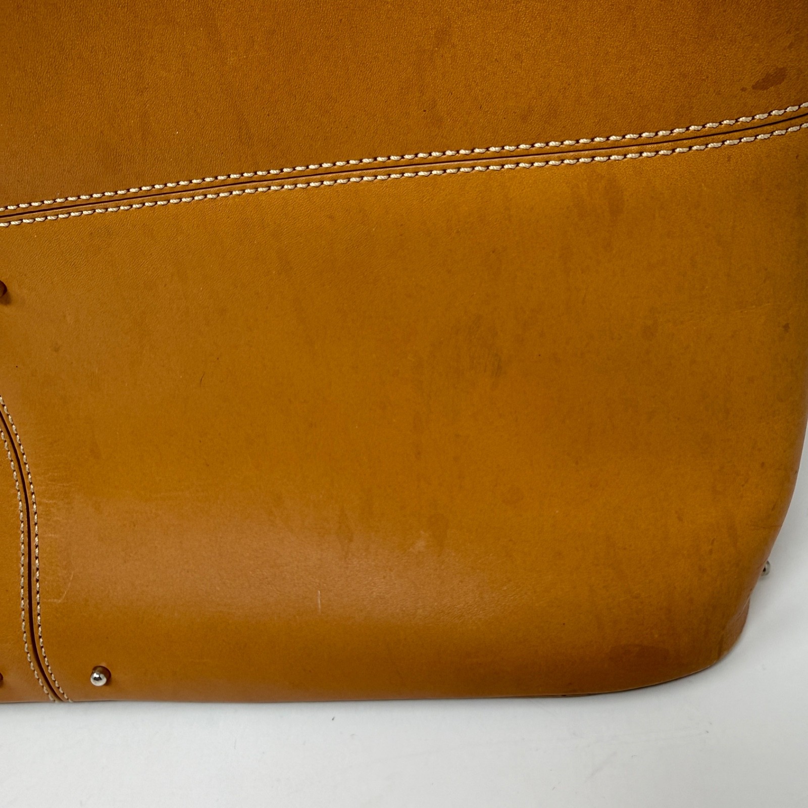 Tod’s Genuine Leather Studded Embellished Patchwork Shoulder Purse Tote Bag