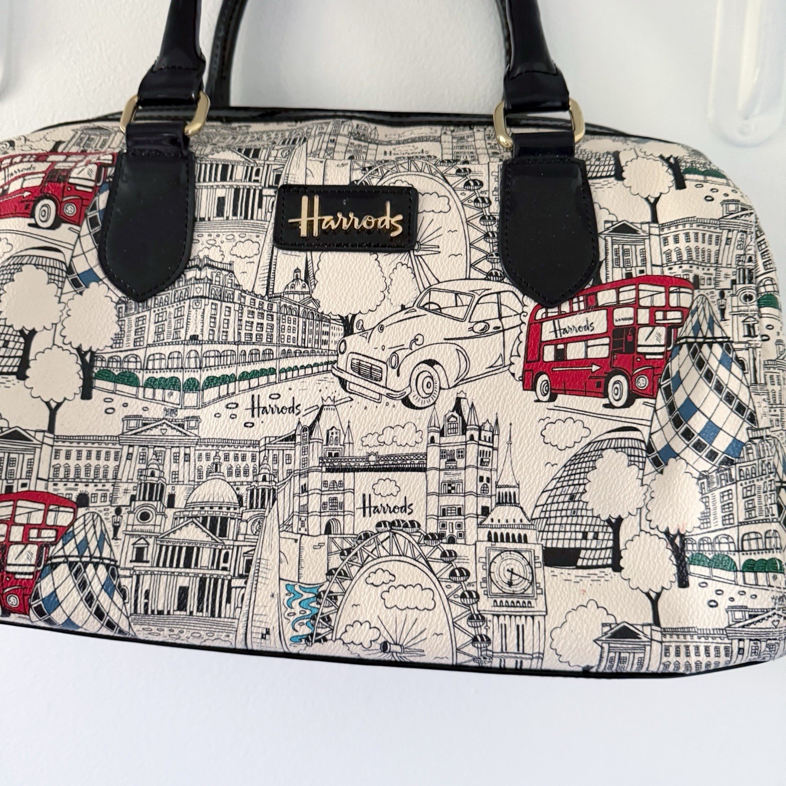 LOT/BUNDLE Harrods Purse Backpack Bag Handbag Monogram City London Big Ben