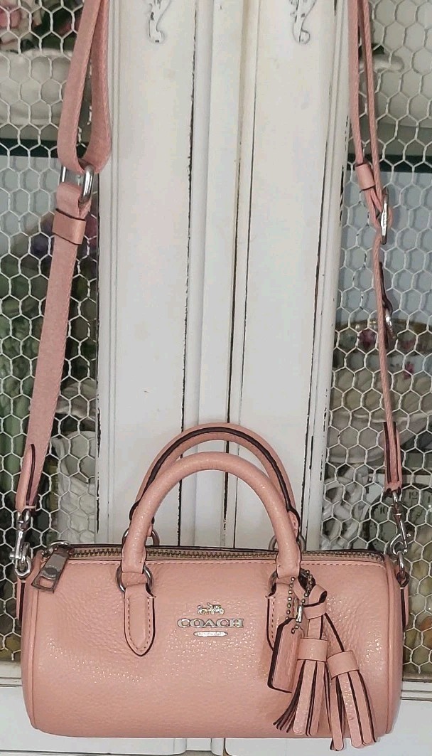 Coach Lacey Satchel Crossbody Bag in Peachy /Pink Adorable!