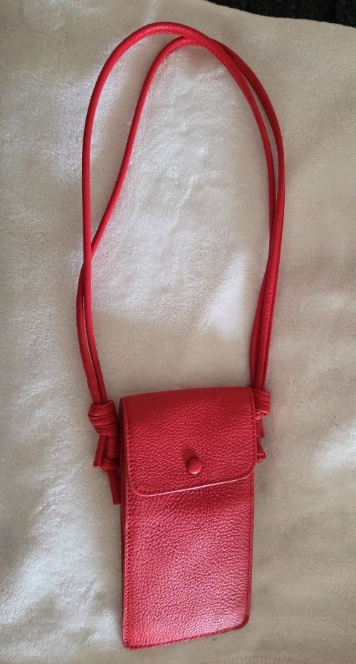 Vera Bradley CUTE Red Leather Bag Small