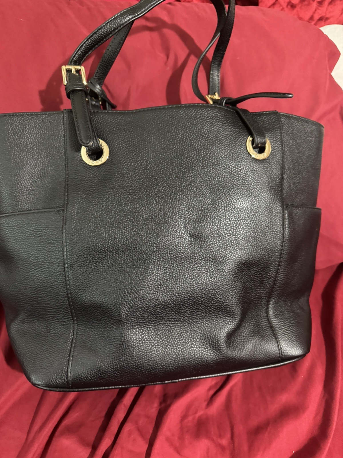 MICHAEL KORS Jet Set Medium Tote – Black Approx 10”x10”x4” Strong Side Pockets