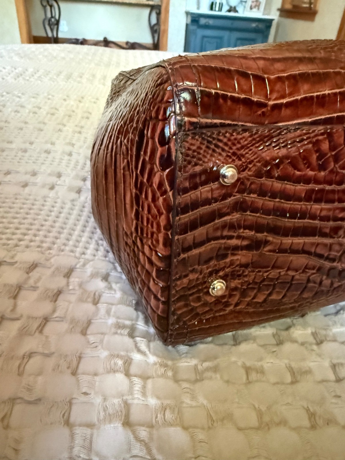 Authentic Brahmin Melbourne Leather Satchel + Wallet – Excellent Condition