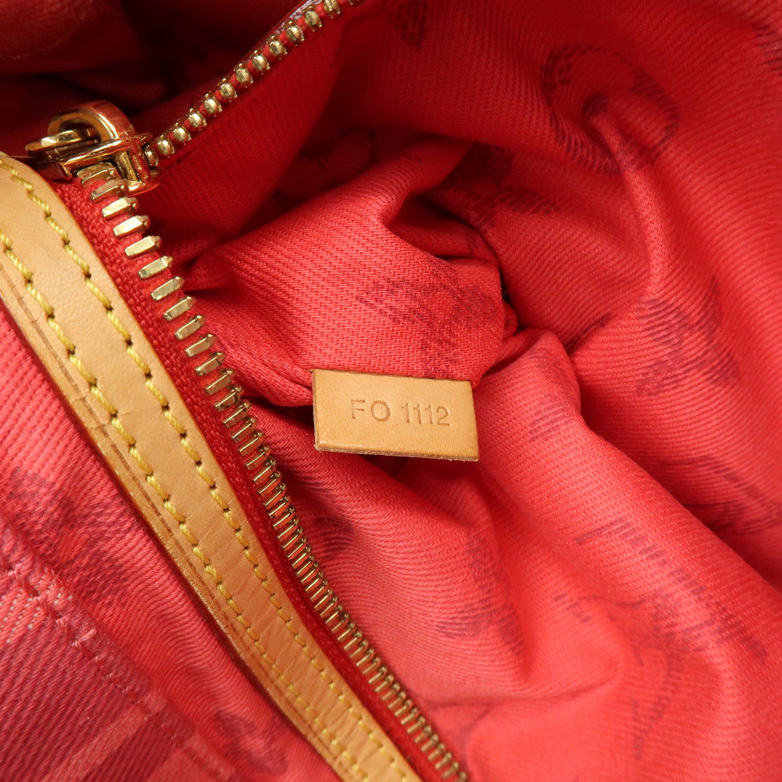 Louis Vuitton Plan Soleil Cabas PM Tote Bag Rouge Grenadine M94146 Auth Used F/S