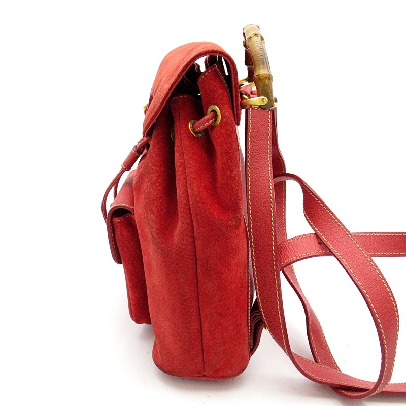GUCCI Bamboo Backpack Mini Backpack Suede / leather Backpack Â· Daypack …