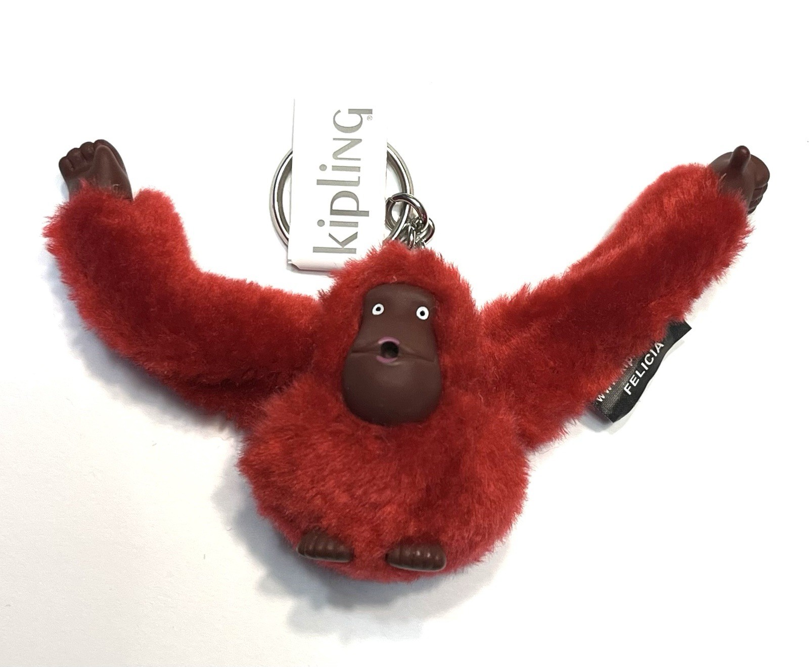 3 (three) NWOT KIPLING Monkey 2” Key Chain Ring Bag Charm Fob (207)