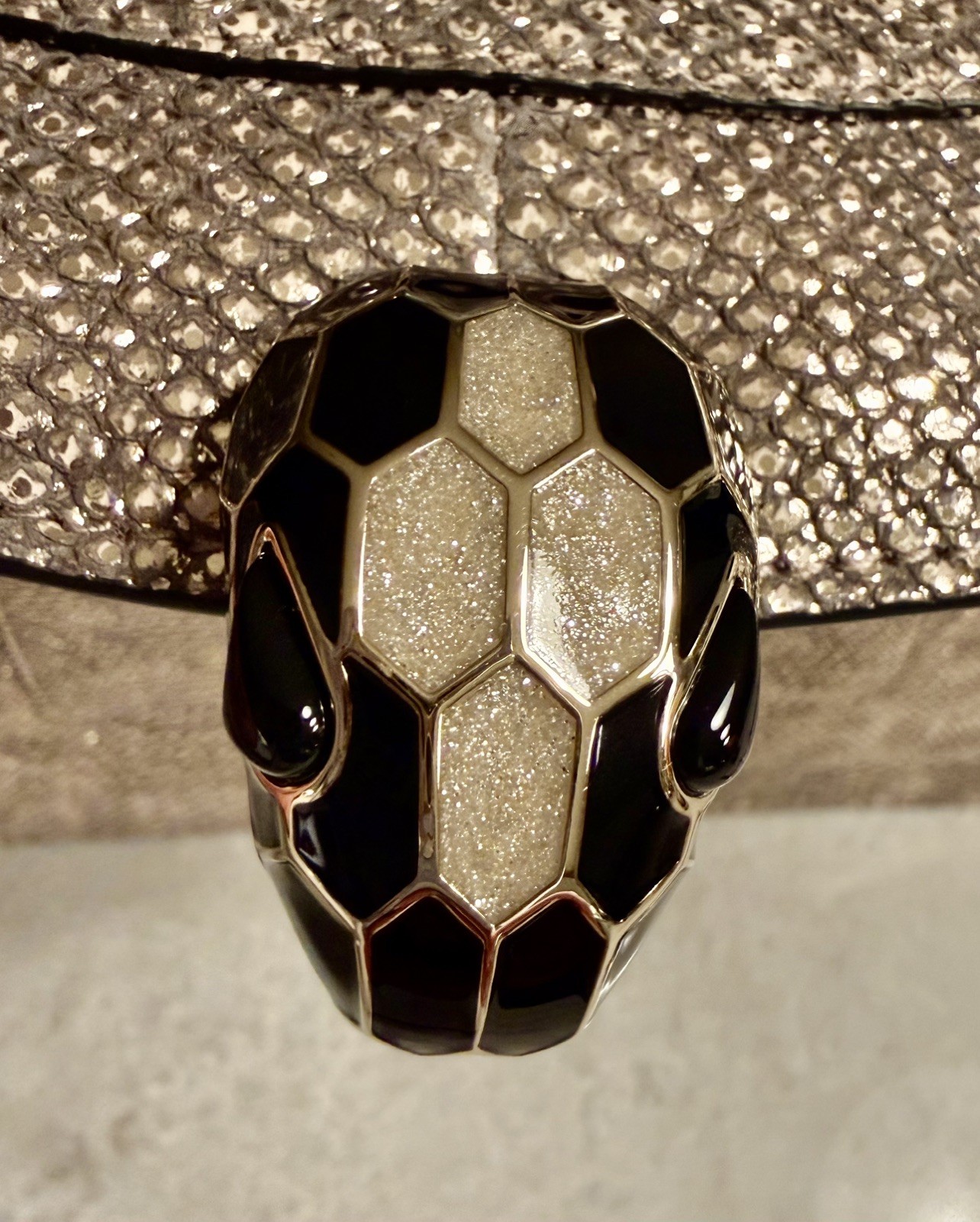 BVLGARI Serpenti Karung Leather Special Edition Medium Shoulder Bag NWOT