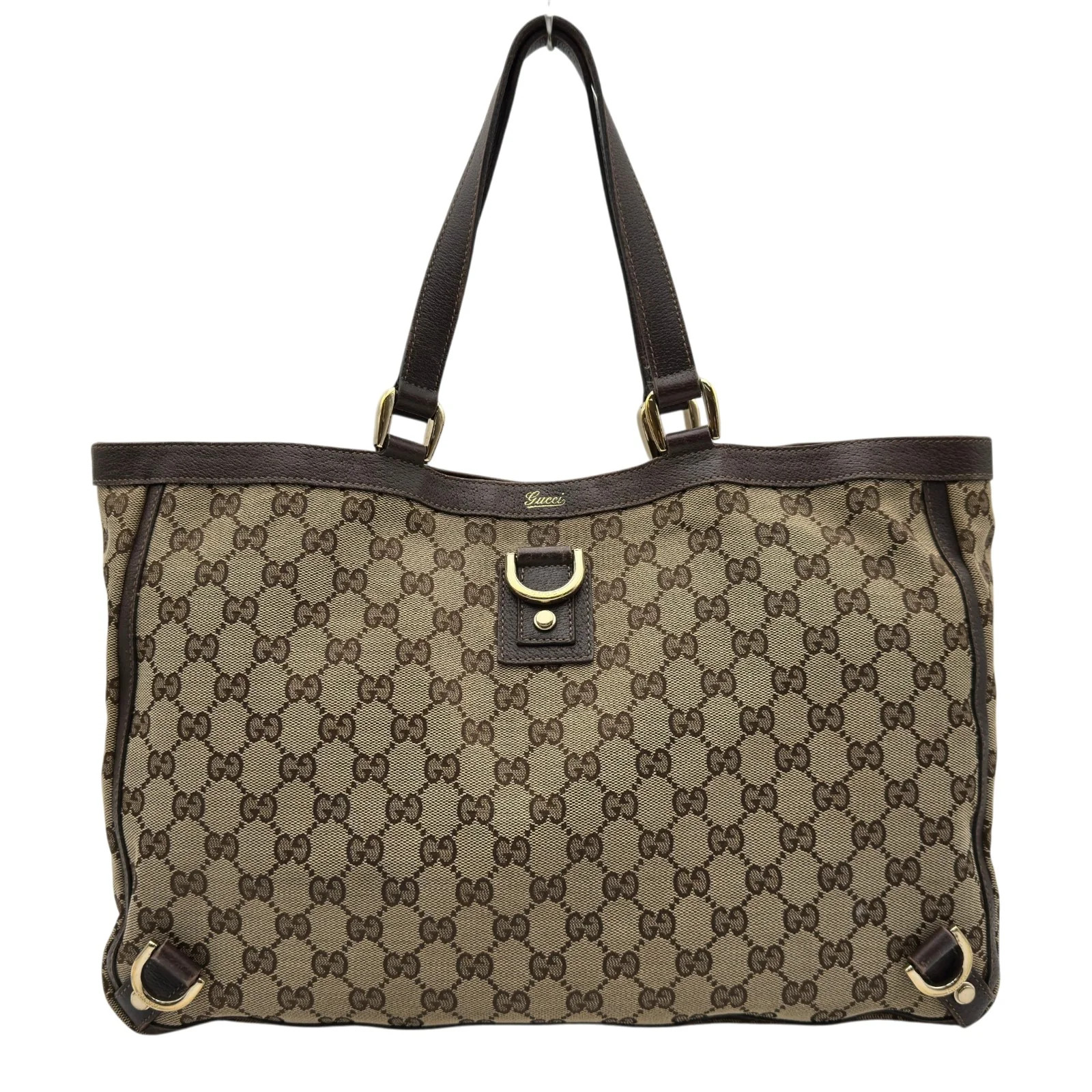 GUCCI Abito Tote Bag Beige GG Canvas Tote 141472 #OKB8077