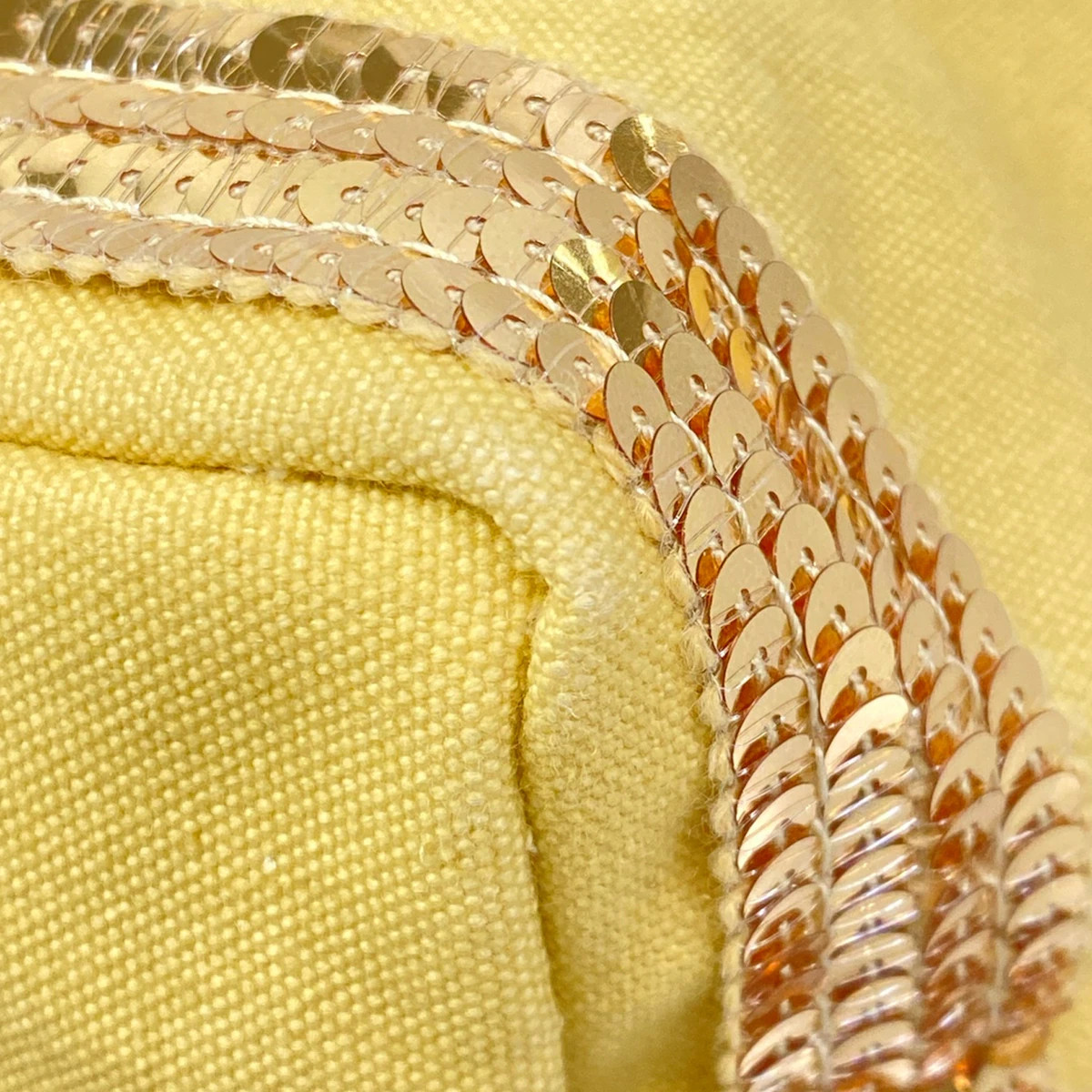 vanessa bruno Kabus XS Yellow Gold Canvas Tote Bag