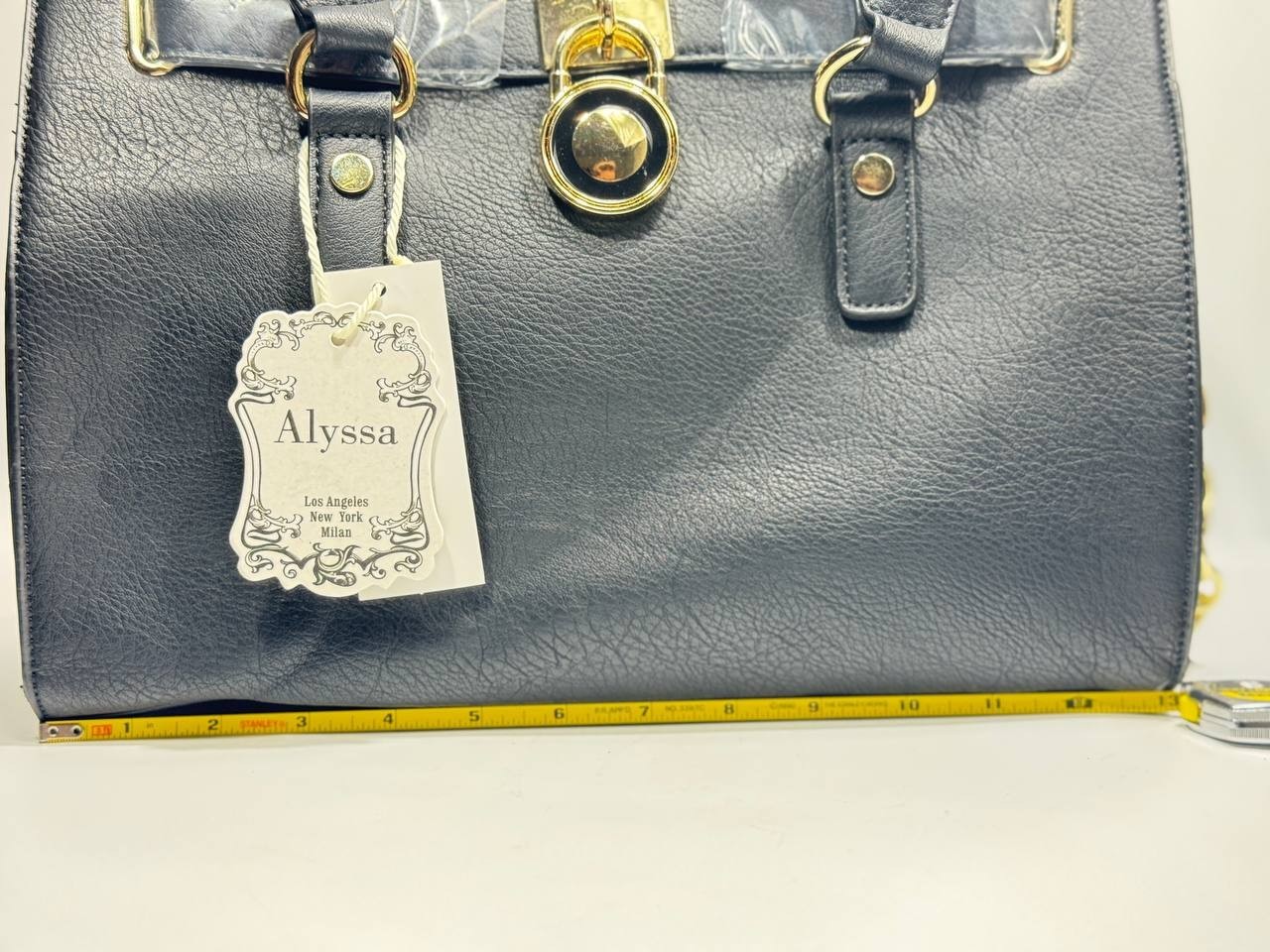 Alyssa Black Satchel Handbag – Stylish Women’s Satchel Purse – New with Tag