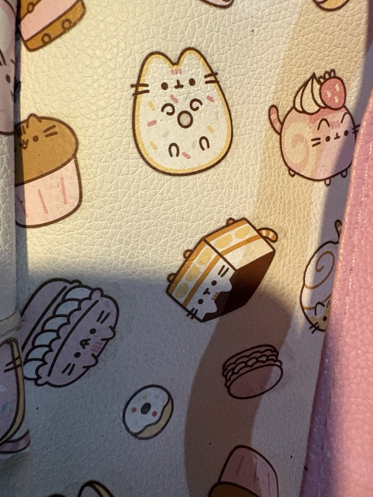 Pusheen Pleather Small Backpack Pink Cat Bag Purse Adjustable Strap New
