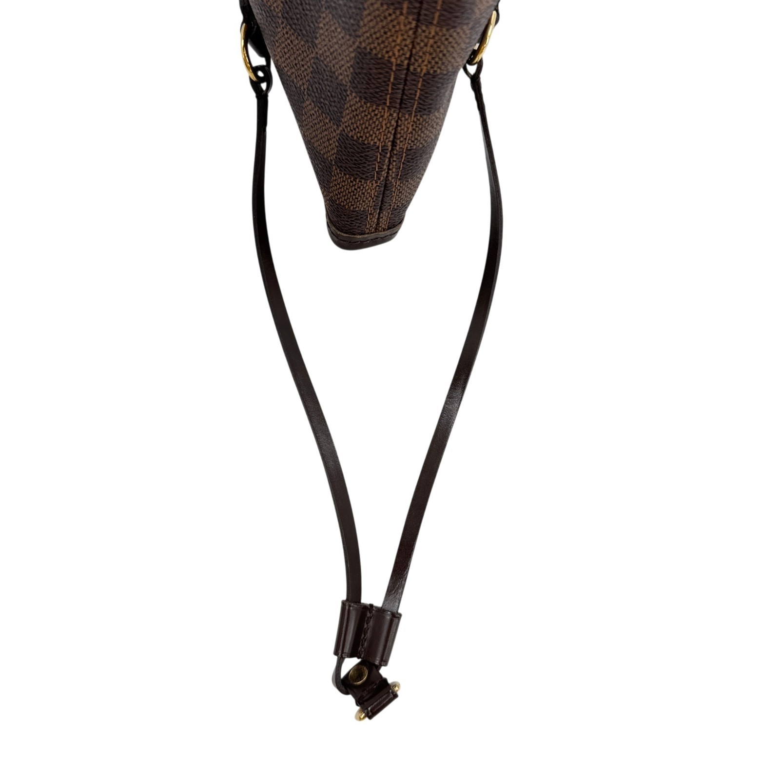 LOUIS VUITTON Neverfull MM Damier Ebene Brown Canvas Shoulder Tote Bag N51105