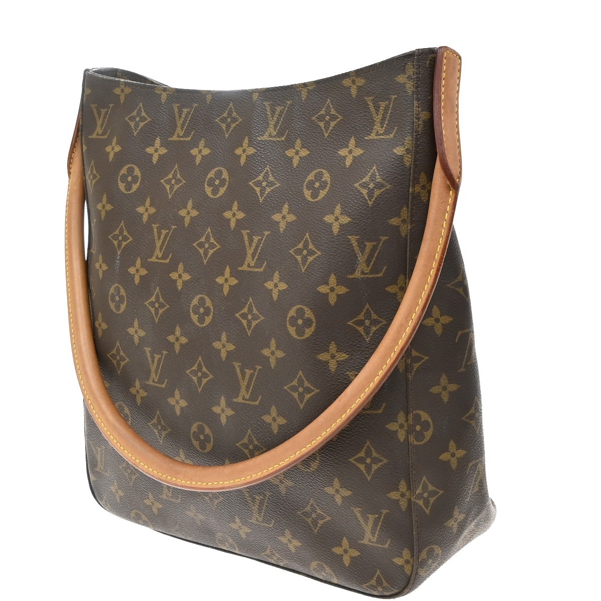 LOUISVUITTON Logo Looping GM Shoulder Bag Monogram Leather France M51145 73SA224