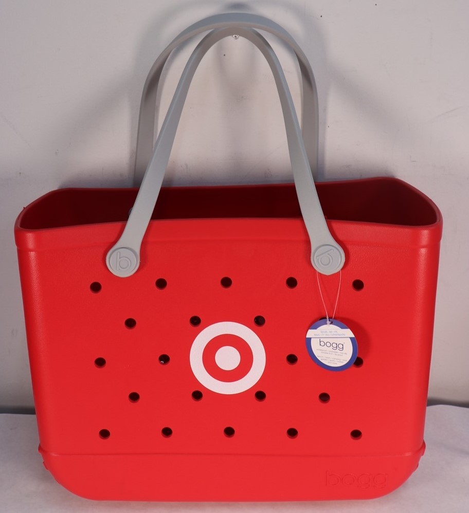 Bogg Bag Original Bullseye Tote Bag – Red with Removable Pouch New