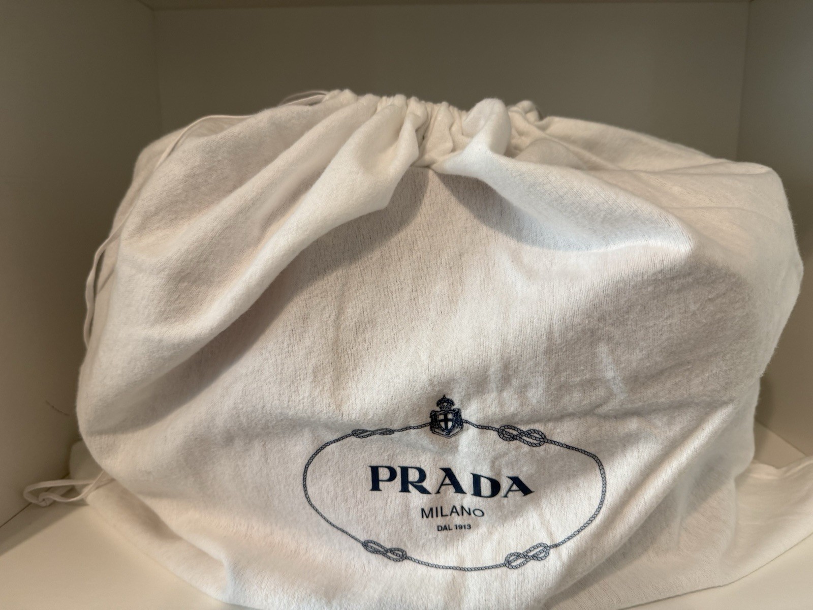 PRADA Red Vitello Phenix Grain Leather Tote with Dust Bag
