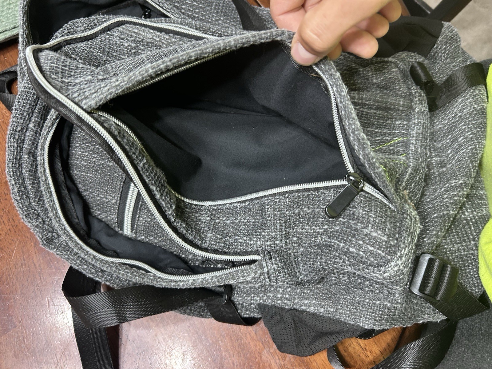 Dime Bags Hemp Fiber Smell Proof Unisex Backpack With Hidden Smellproof Pocket