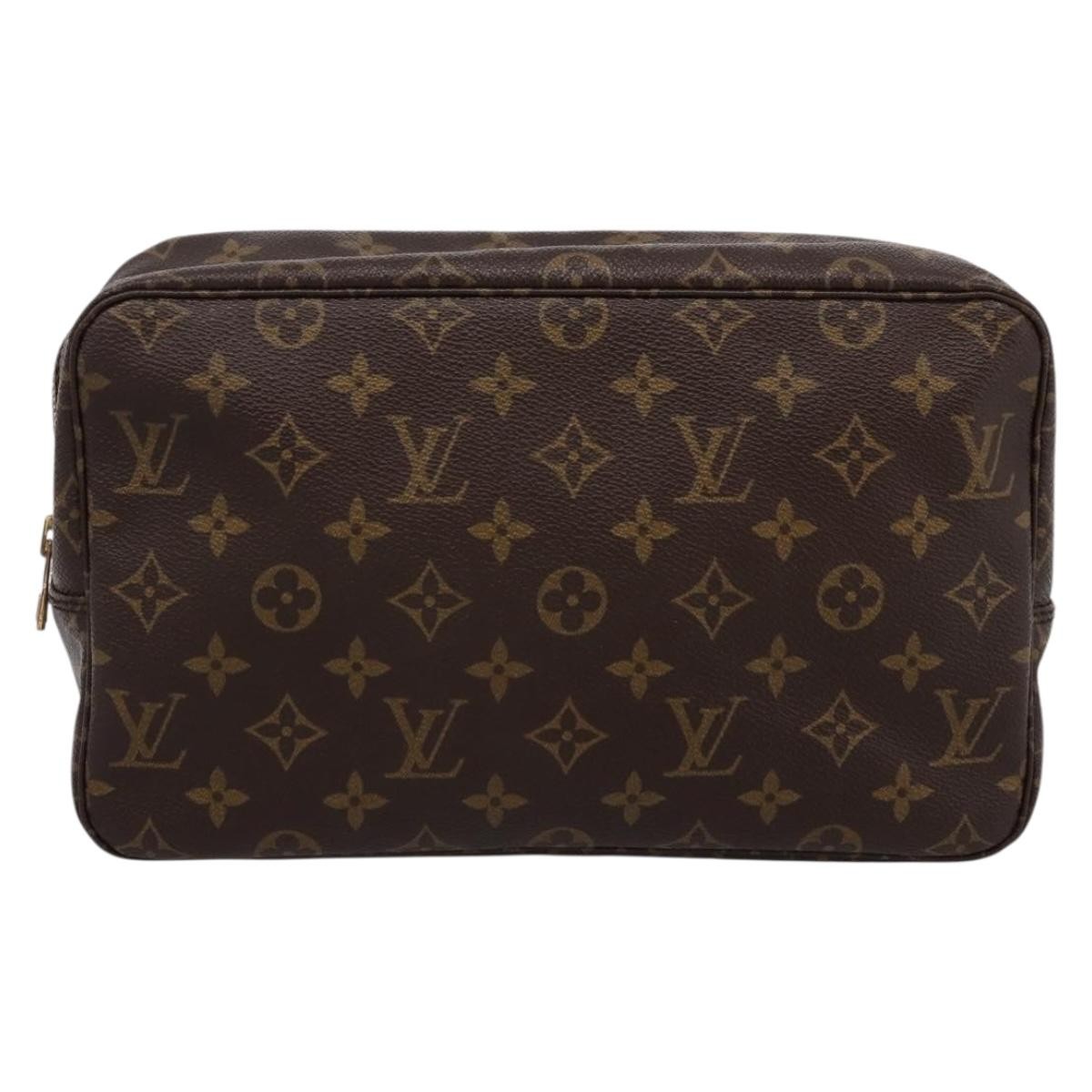 LOUIS VUITTON Monogram Trousse Toilette 28 Clutch Bag M47522 LV Auth kk704