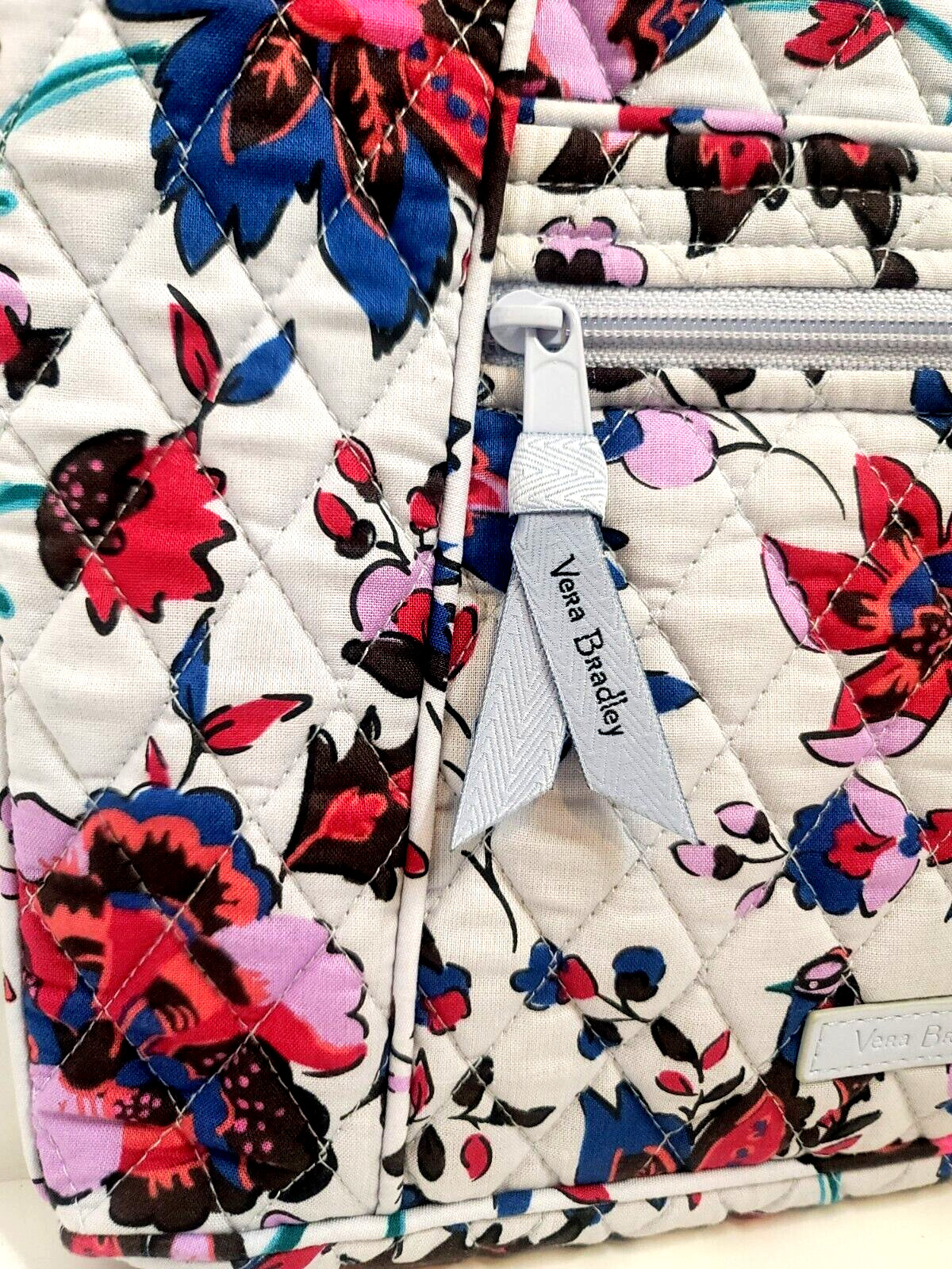 Vera Bradley Hipster In Vineyard Floral Pattern Crossbody Purse 11 x 11.5″