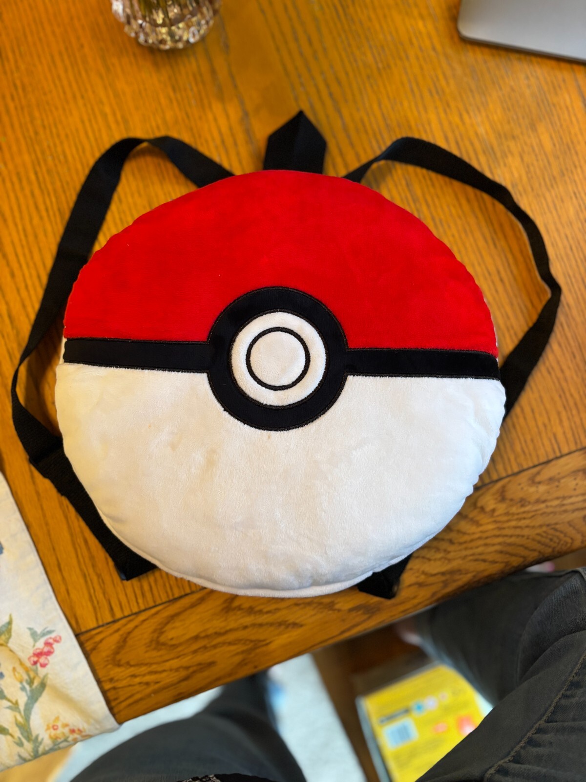 Poké Ball Plush Backpack – Pokémon Accessory – Adjustable Straps – Fab Starpoint